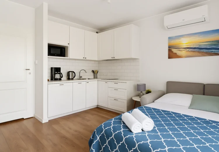 Nautikka Park C24 | 24 m² | Klimatyzacja | Widok na morze | Przy plaży oraz centrum